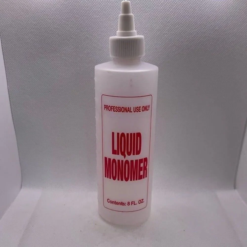 Empty 8 Oz. Liquid Acrylic Nail Monomer Twist Top Bottle